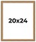 20x24 Museum-Quality Picture Frame with UV-Resistant Acrylic & Acid-Free Backing, Available in 4 Finishes - Gold, Silver, Bronze, and Black